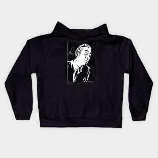 PETER LOEW - Vampire's Kiss (Black and White) Kids Hoodie